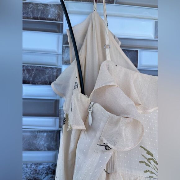 JOIE CASSIEL RUFFLED FLORAL MAXI DRESS SIZE 10 - Picture 11 of 16